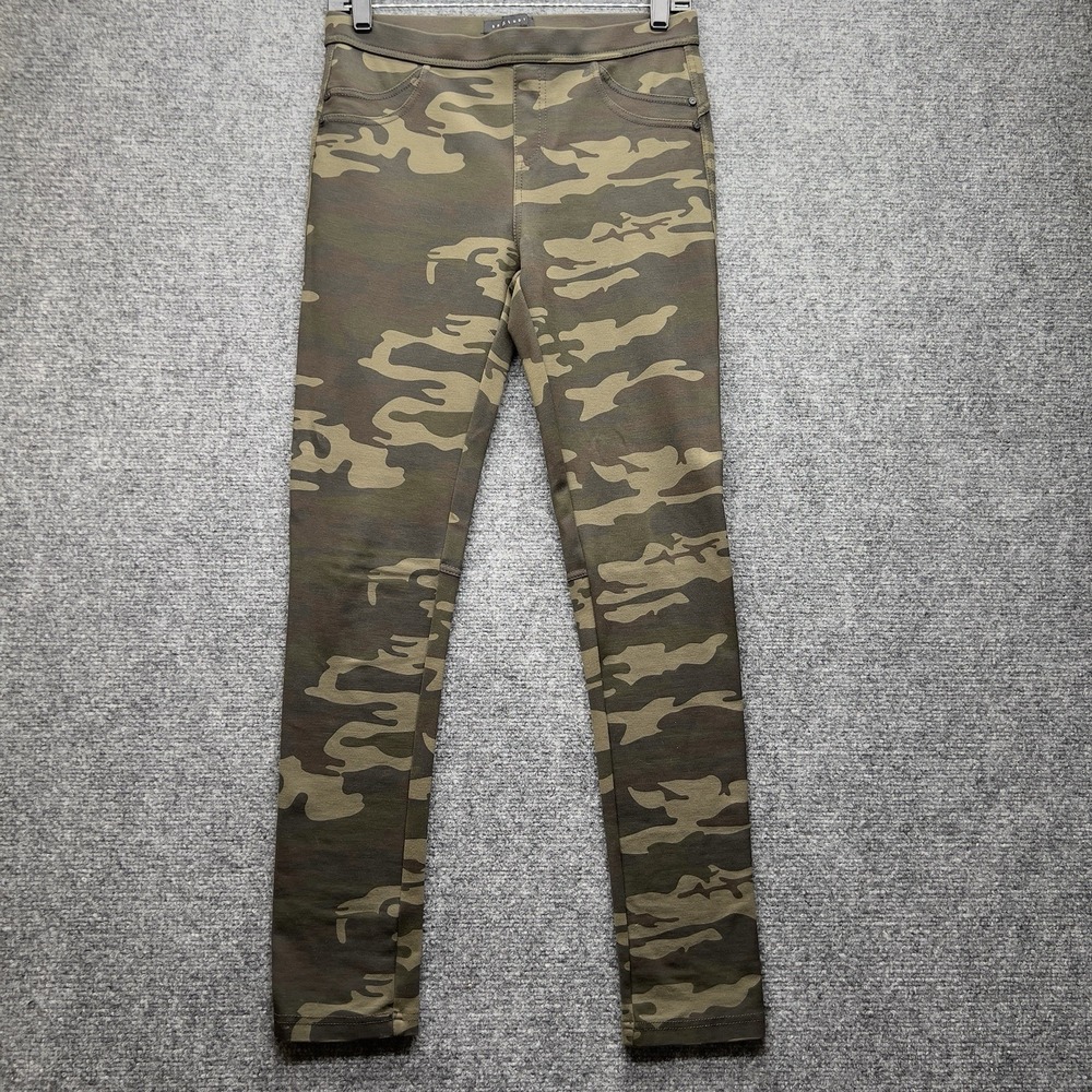 Sanctuary Pants Womens Small Green Camo Leggings Skinny Stretch Comfort Casual‎